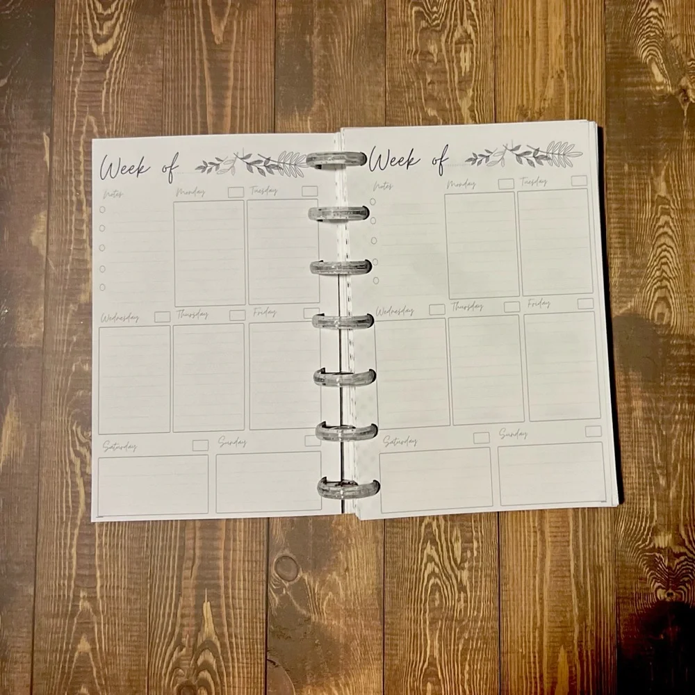 Mini Happy Planner Inserts Weekly Layout